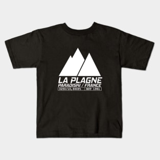 La Plagne France Ski Resort Paradiski Skiing Kids T-Shirt